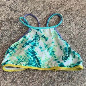 Victoria secret high neck swim top tie dye